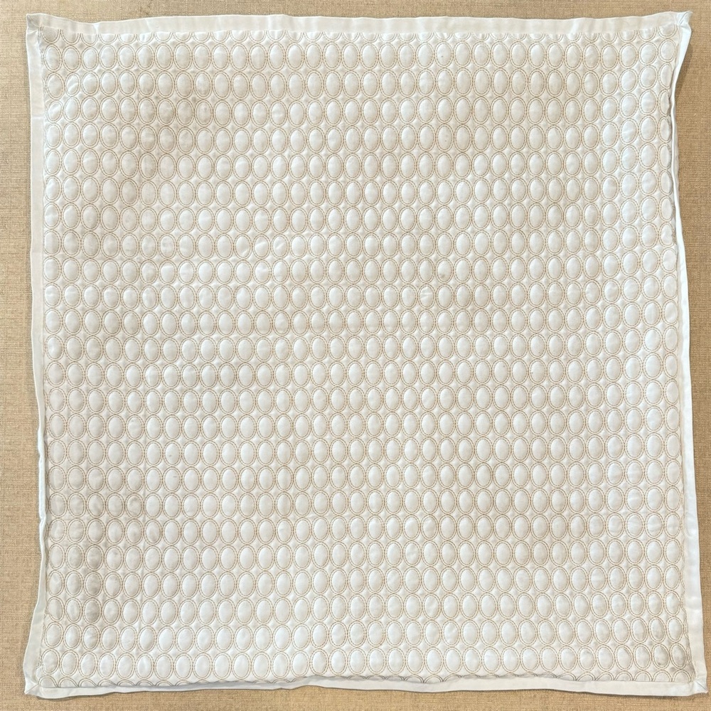 26” White Stitched Euro Sham